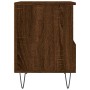 Oak brown engineered wood bedside table 40x35x50 cm by vidaXL, Nightstands - Ref: Foro24-830634, Price: 50,13 €, Discount: %