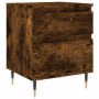 Smoked oak engineered wood bedside table 40x35x50 cm by vidaXL, Nightstands - Ref: Foro24-830662, Price: 41,68 €, Discount: %