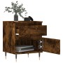 Smoked oak engineered wood bedside table 40x35x50 cm by vidaXL, Nightstands - Ref: Foro24-830662, Price: 41,68 €, Discount: %