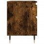 Smoked oak engineered wood bedside table 40x35x50 cm by vidaXL, Nightstands - Ref: Foro24-830662, Price: 41,68 €, Discount: %