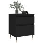 Nightstands 2 pcs engineered wood black 40x35x50 cm by vidaXL, Nightstands - Ref: Foro24-830655, Price: 76,54 €, Discount: %