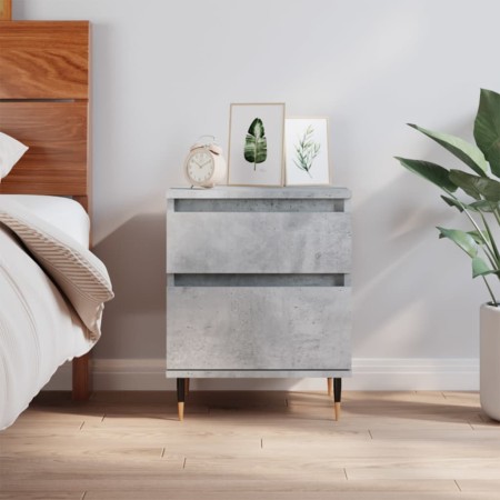 Concrete gray engineered wood bedside table 40x35x50 cm by vidaXL, Nightstands - Ref: Foro24-830660, Price: 41,10 €, Discount: %