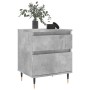 Concrete gray engineered wood bedside table 40x35x50 cm by vidaXL, Nightstands - Ref: Foro24-830660, Price: 41,10 €, Discount: %