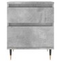 Concrete gray engineered wood bedside table 40x35x50 cm by vidaXL, Nightstands - Ref: Foro24-830660, Price: 41,10 €, Discount: %