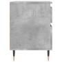 Concrete gray engineered wood bedside table 40x35x50 cm by vidaXL, Nightstands - Ref: Foro24-830660, Price: 41,10 €, Discount: %