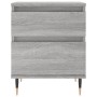 Mesita de noche madera de ingeniería gris Sonoma 40x35x50 cm de vidaXL, Mesitas de noche - Ref: Foro24-830664, Precio: 42,89 ...