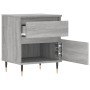 Sonoma gray engineered wood bedside table 40x35x50 cm by vidaXL, Nightstands - Ref: Foro24-830664, Price: 43,72 €, Discount: %