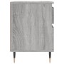 Sonoma gray engineered wood bedside table 40x35x50 cm by vidaXL, Nightstands - Ref: Foro24-830664, Price: 43,72 €, Discount: %