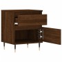 Nightstands 2 pcs oak brown engineered wood 40x35x50 cm by vidaXL, Nightstands - Ref: Foro24-830667, Price: 70,65 €, Discount: %