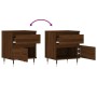 Nightstands 2 pcs oak brown engineered wood 40x35x50 cm by vidaXL, Nightstands - Ref: Foro24-830667, Price: 70,65 €, Discount: %