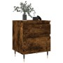 Bedside tables 2 units smoked oak engineered wood 40x35x50 cm by vidaXL, Nightstands - Ref: Foro24-830663, Price: 68,47 €, Di...