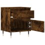 Bedside tables 2 units smoked oak engineered wood 40x35x50 cm by vidaXL, Nightstands - Ref: Foro24-830663, Price: 68,47 €, Di...