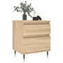 Nightstands 2 pcs engineered wood Sonoma oak 40x35x50 cm by vidaXL, Nightstands - Ref: Foro24-830659, Price: 73,92 €, Discoun...