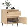 Nightstands 2 pcs engineered wood Sonoma oak 40x35x50 cm by vidaXL, Nightstands - Ref: Foro24-830659, Price: 73,92 €, Discoun...