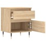 Nightstands 2 pcs engineered wood Sonoma oak 40x35x50 cm by vidaXL, Nightstands - Ref: Foro24-830659, Price: 73,92 €, Discoun...