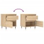 Nightstands 2 pcs engineered wood Sonoma oak 40x35x50 cm by vidaXL, Nightstands - Ref: Foro24-830659, Price: 73,92 €, Discoun...