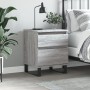 Bedside table made of gray Sonoma engineered wood, 40x35x50 cm. by vidaXL, Nightstands - Ref: Foro24-830696, Price: 53,85 €, ...