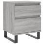 Mesita de noche madera de ingeniería gris Sonoma 40x35x50 cm de vidaXL, Mesitas de noche - Ref: Foro24-830696, Precio: 53,85 ...