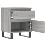 Mesita de noche madera de ingeniería gris Sonoma 40x35x50 cm de vidaXL, Mesitas de noche - Ref: Foro24-830696, Precio: 53,85 ...