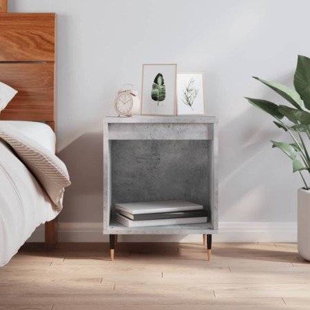 Concrete gray engineered wood bedside table 40x35x50 cm by vidaXL, Nightstands - Ref: Foro24-830708, Price: 35,26 €, Discount: %