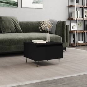 Engineered wood black coffee table 50x46x35 cm by vidaXL, Coffee table - Ref: Foro24-830862, Price: 36,99 €, Discount: %