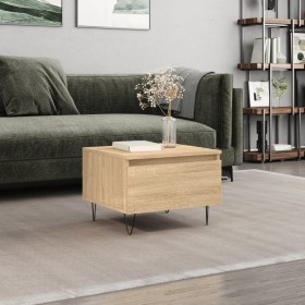 Sonoma oak engineered wood coffee table 50x46x35 cm by vidaXL, Coffee table - Ref: Foro24-830866, Price: 35,99 €, Discount: %