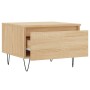 Mesa de centro madera de ingeniería roble Sonoma 50x46x35 cm de vidaXL, Mesas de centro - Ref: Foro24-830866, Precio: 36,24 €...