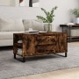 Couchtisch aus geräuchertem Eichenholzwerkstoff, 102 x 44,5 x 50 cm von vidaXL, Couchtisch - Ref: Foro24-831009, Preis: 82,79...