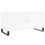 Mesa de centro madera ingeniería blanco brillo 102x44,5x50 cm de vidaXL, Mesas de centro - Ref: Foro24-831006, Precio: 94,99 ...