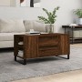 Engineered wood brown oak coffee table 102x44.5x50 cm by vidaXL, Coffee table - Ref: Foro24-831011, Price: 88,44 €, Discount: %