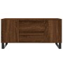 Mesa de centro madera de ingeniería marrón roble 102x44,5x50 cm de vidaXL, Mesas de centro - Ref: Foro24-831011, Precio: 88,4...