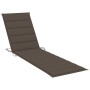 Sun loungers with table and cushion 2 units solid teak wood by vidaXL, Loungers - Ref: Foro24-3073179, Price: 610,36 €, Disco...