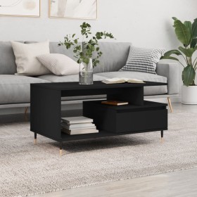 Black plywood coffee table 90x49x45 cm by vidaXL, Coffee table - Ref: Foro24-831013, Price: 64,99 €, Discount: %