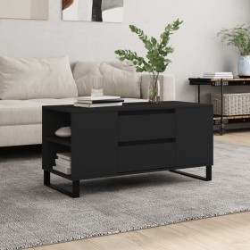 Mesa de centro madera de ingeniería negro 102x44,5x50 cm de vidaXL, Mesas de centro - Ref: Foro24-831005, Precio: 86,65 €, De...