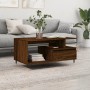 Mesa de centro madera contrachapada roble marrón 90x49x45 cm de vidaXL, Mesas de centro - Ref: Foro24-831019, Precio: 63,51 €...