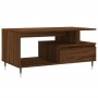 Mesa de centro madera contrachapada roble marrón 90x49x45 cm de vidaXL, Mesas de centro - Ref: Foro24-831019, Precio: 63,51 €...