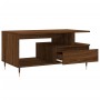 Mesa de centro madera contrachapada roble marrón 90x49x45 cm de vidaXL, Mesas de centro - Ref: Foro24-831019, Precio: 63,51 €...