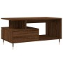 Mesa de centro madera contrachapada roble marrón 90x49x45 cm de vidaXL, Mesas de centro - Ref: Foro24-831019, Precio: 63,51 €...