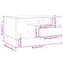 Couchtisch aus weißem Sperrholz, 90 x 49 x 45 cm von vidaXL, Couchtisch - Ref: Foro24-831012, Preis: 67,07 €, Rabatt: %