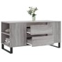 Mesa de centro madera de ingeniería gris Sonoma 102x44,5x50 cm de vidaXL, Mesas de centro - Ref: Foro24-831010, Precio: 87,99...