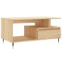 Mesa de centro madera contrachapada roble Sonoma 90x49x45 cm de vidaXL, Mesas de centro - Ref: Foro24-831015, Precio: 65,99 €...