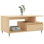 Mesa de centro madera contrachapada roble Sonoma 90x49x45 cm de vidaXL, Mesas de centro - Ref: Foro24-831015, Precio: 65,99 €...