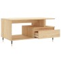 Mesa de centro madera contrachapada roble Sonoma 90x49x45 cm de vidaXL, Mesas de centro - Ref: Foro24-831015, Precio: 65,99 €...