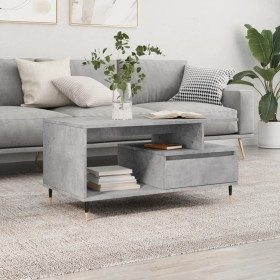 Concrete gray plywood coffee table 90x49x45 cm by vidaXL, Coffee table - Ref: Foro24-831016, Price: 65,88 €, Discount: %