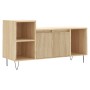 Sonoma oak plywood TV cabinet 100x35x55 cm by vidaXL, TV Furniture - Ref: Foro24-831319, Price: 56,99 €, Discount: %