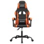 Silla gaming cuero sintético negro y naranja de vidaXL, Sillones para videojuegos - Ref: Foro24-3143872, Precio: 126,49 €, De...