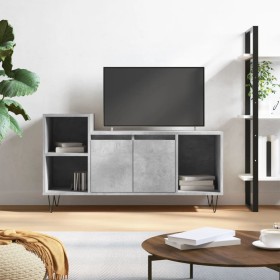 TV stand made of gray concrete plywood, measuring 100x35x55 cm. by vidaXL, TV Furniture - Ref: Foro24-831320, Price: 56,06 €,...