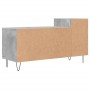 TV stand made of gray concrete plywood, measuring 100x35x55 cm. by vidaXL, TV Furniture - Ref: Foro24-831320, Price: 57,99 €,...