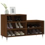 Mueble zapatero madera contrachapada roble marrón 102x36x60 cm de vidaXL, Zapateros y organizadores de calzado - Ref: Foro24-...