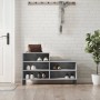 Concrete gray plywood shoe rack furniture 102x36x60 cm by vidaXL, Shoe racks and shoe organizers - Ref: Foro24-831400, Price:...